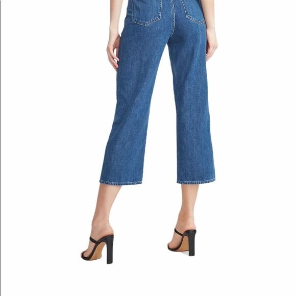Express Cropped Wide Leg High Rise Jeans - Picture 2 of 10